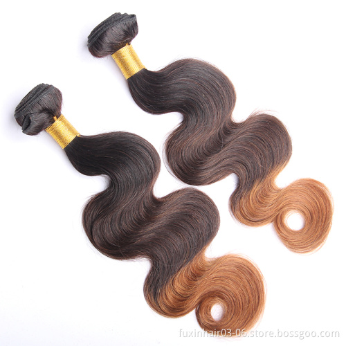 100% Human Ombre Hair Braiding Hair Virgin Brazilian Body Wave Hair Extension Ombre 1B/4/30